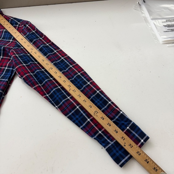 Hugo Boss Regular Fit Patriotic Tartan Plaid Long Sleeve Button Down Shirt XL - Picture 6 of 8